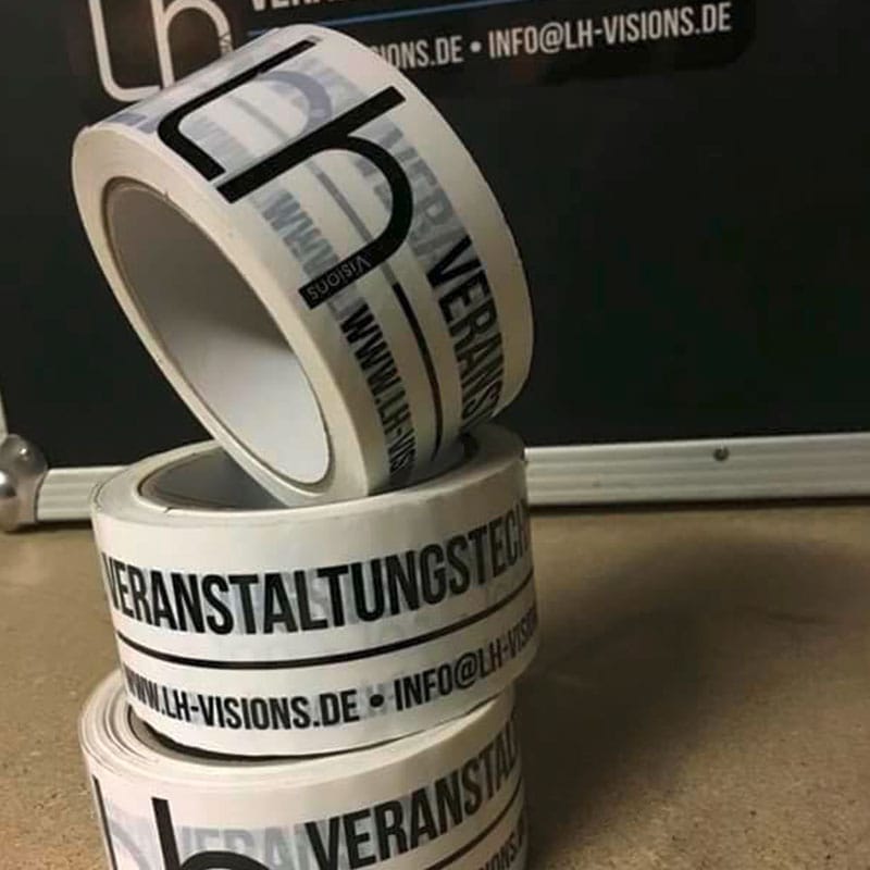 paketband mit werbung